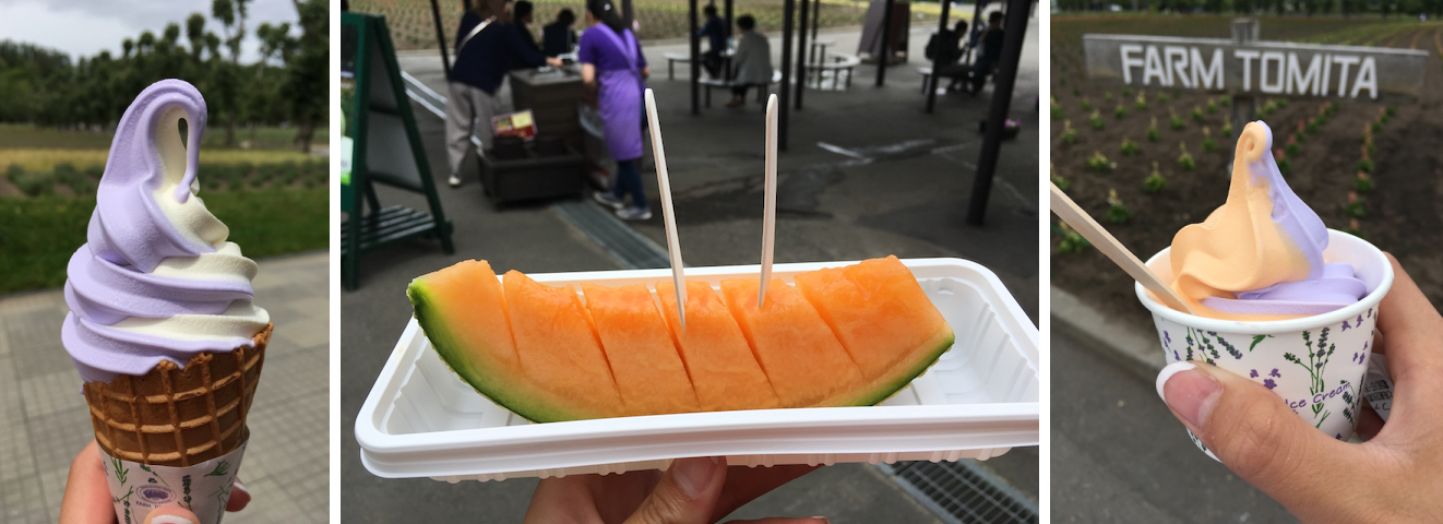 Farm Tomita soft-serve and melon