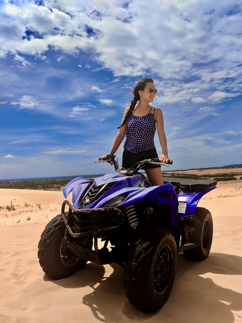 ATV at the white sand dunes