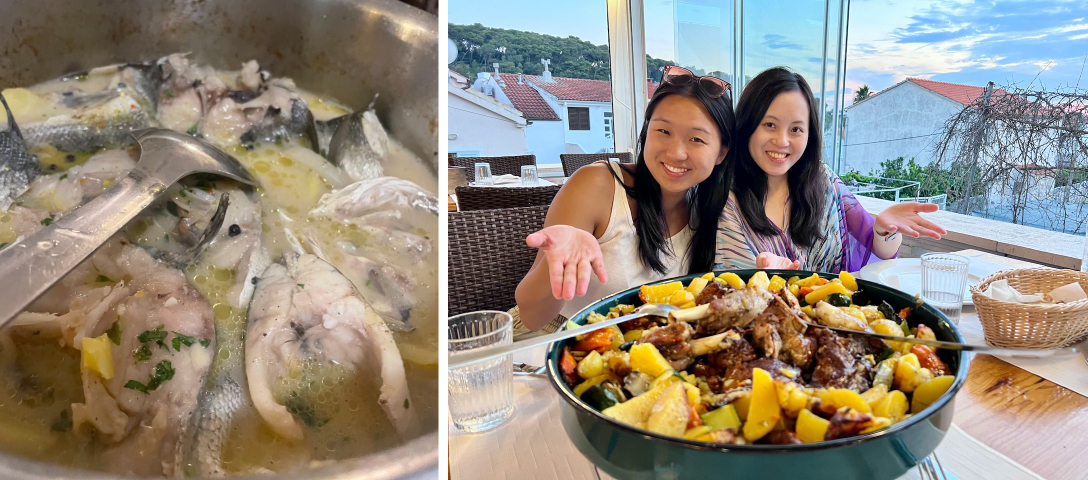 Croatian food at Lungo Mare