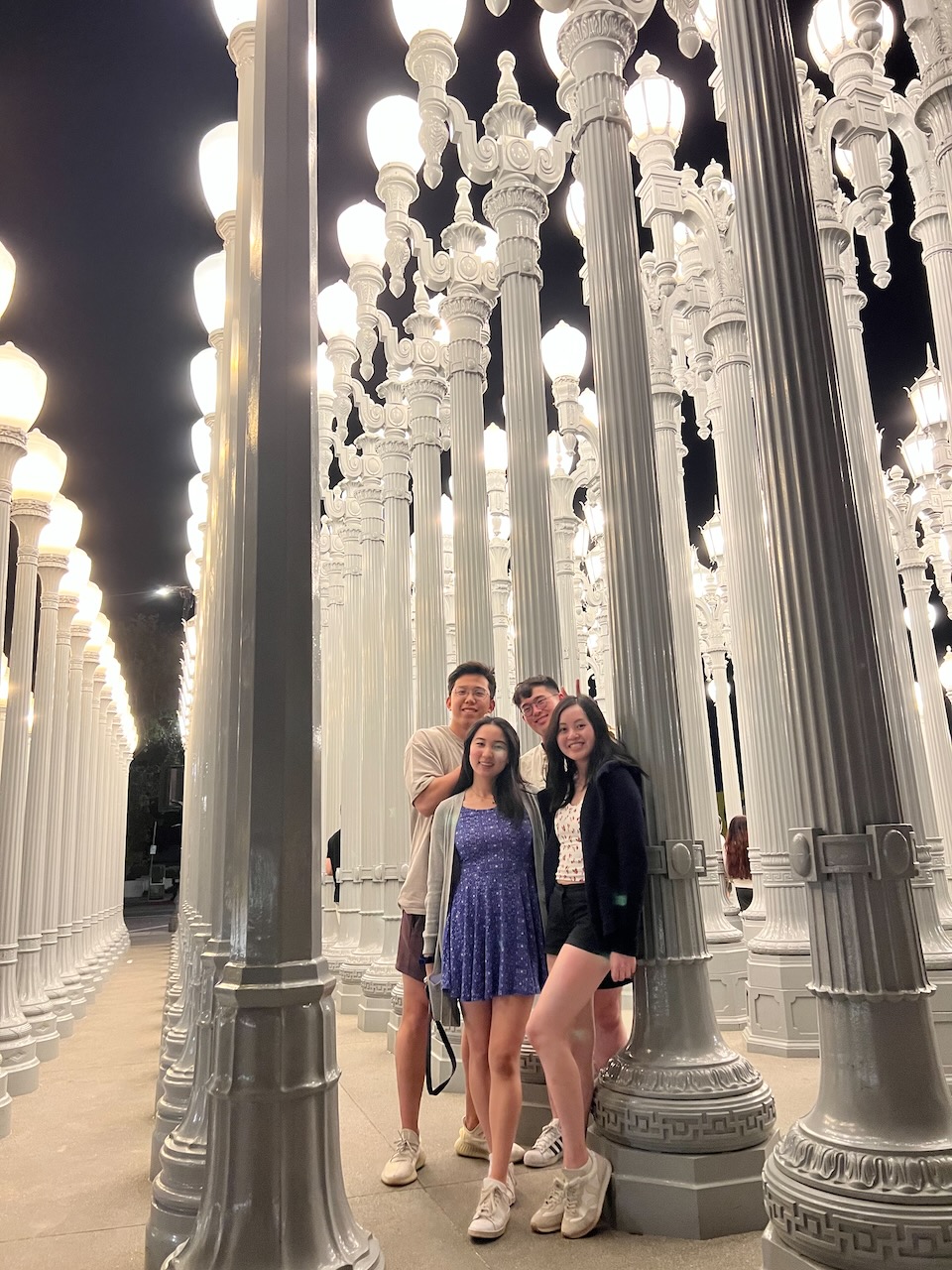 LACMA lights at night