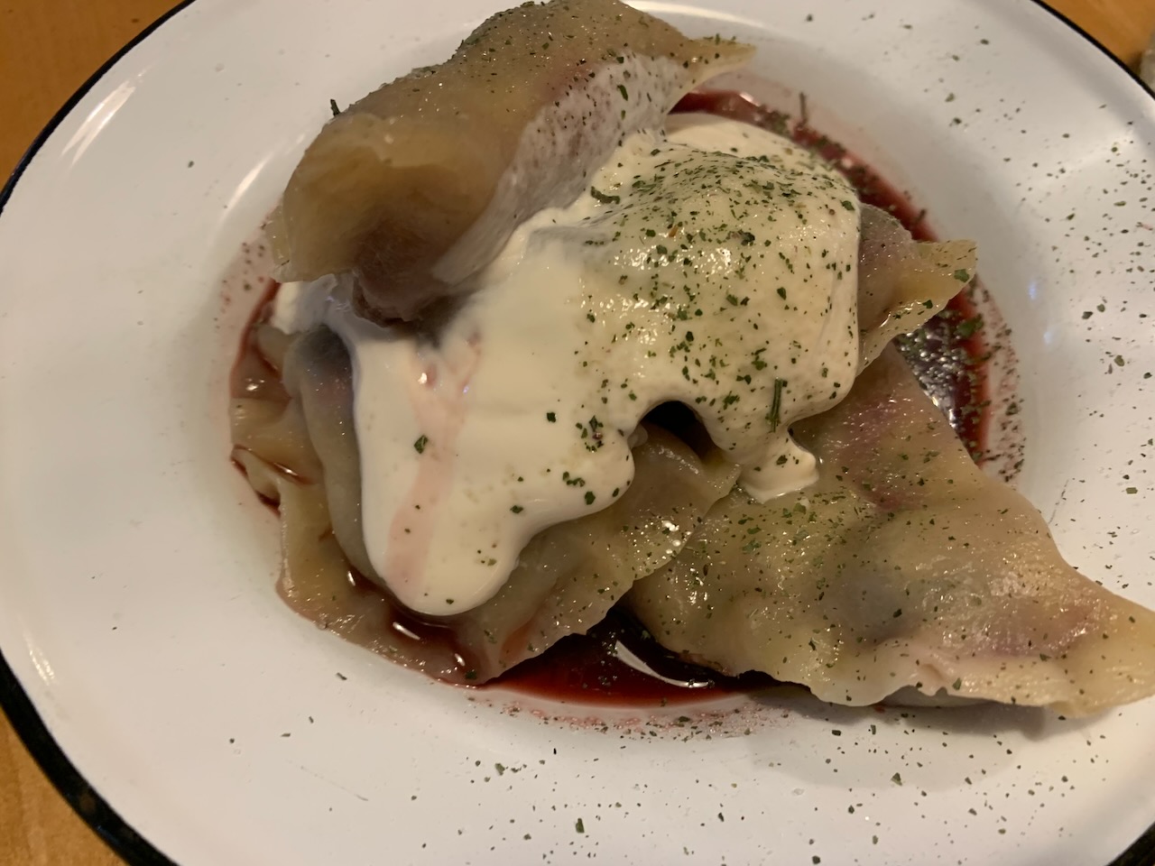 Cherry pierogies